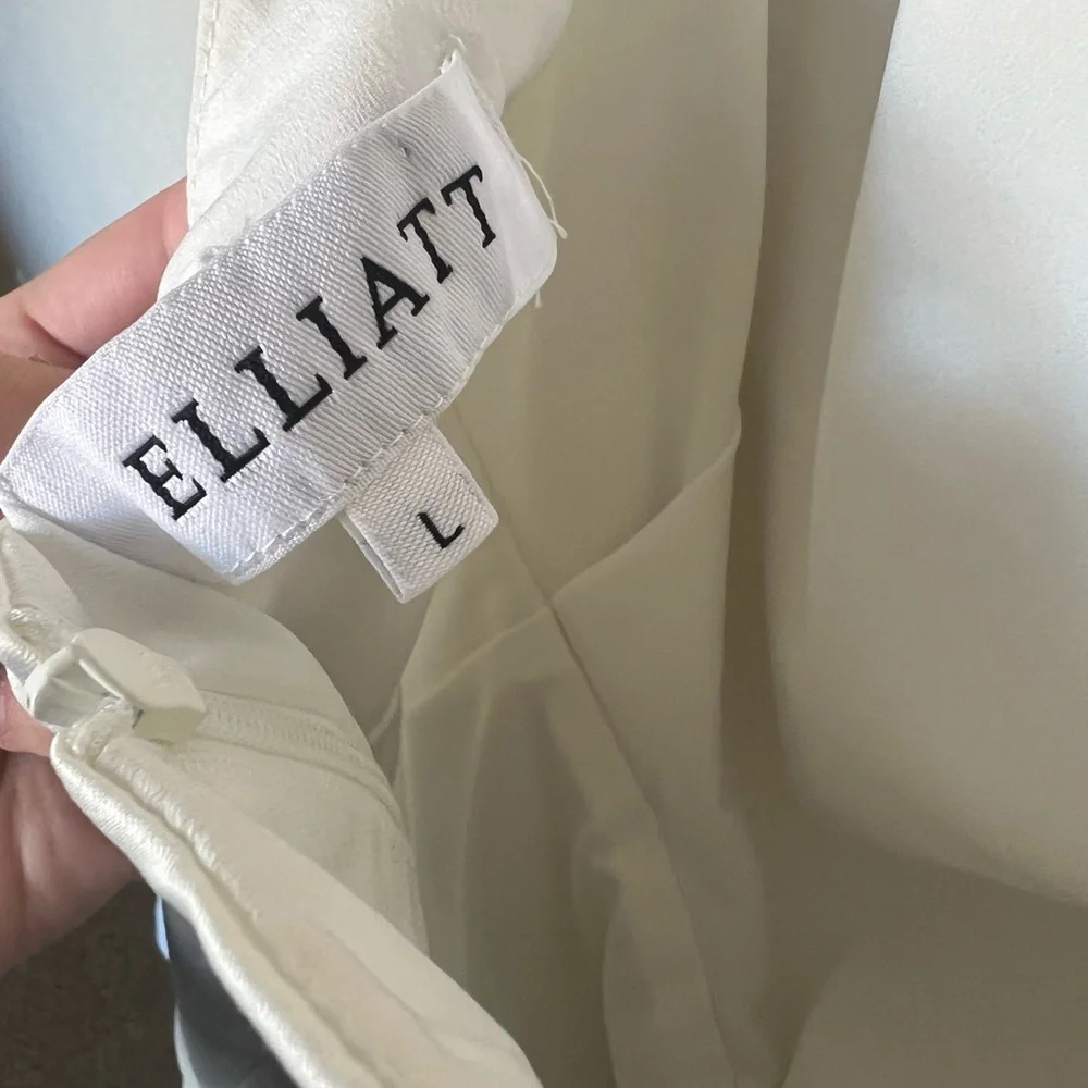 Elliat | Ivory Camo Blouson Halter Dress - Picture 13 of 15